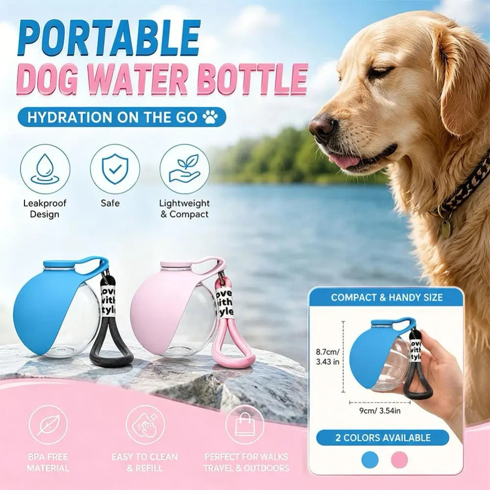 Borraccia Per Cani Con Ciotola In Silicone